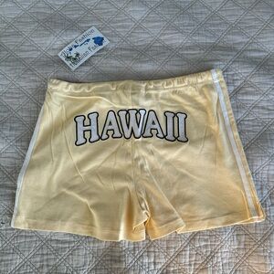 1/3 Y2k “Hawaii” embroidered ringer/dolphin shorts
